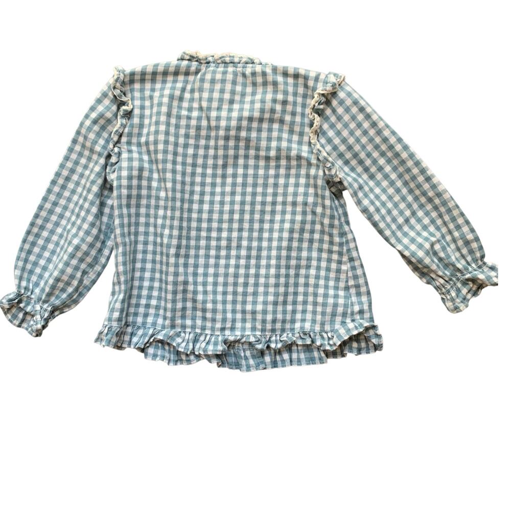 Gocco Checkered Ruffle Shirt 4-5 - Picture 4 of 5